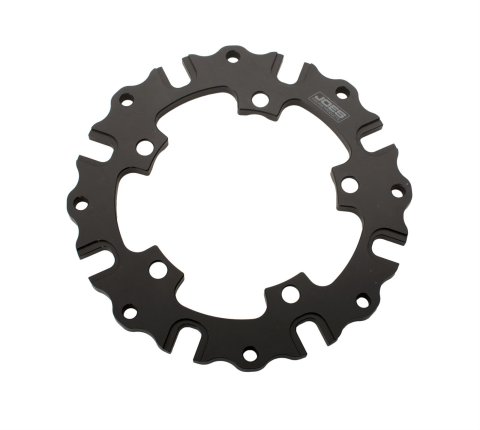 JOES Racing Products Hub Rotor Flanges 25361 Brake Flange, Billet Aluminum, Black, 5 x 5.00 in., Each