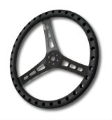 JOES Racing Products Aluminum Steering Wheels 13513-B Wheel, Aluminum, Black Anodized, 3-Spoke, 2.5 in. Dish, 13 in. Diameter, 3-Bolt Mount, Each thumbnail 1