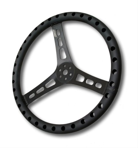 JOES Racing Products Aluminum Steering Wheels 13513-B Wheel, Aluminum, Black Anodized, 3-Spoke, 2.5 in. Dish, 13 in. Diameter, 3-Bolt Mount, Each