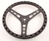 JOES Racing Products Aluminum Steering Wheels 13514-B Wheel, Aluminum, Black Anodized, 3-Spoke, 2.5 in. Dish, 14 in. Diameter, 3-Bolt Mount, Each thumbnail 2