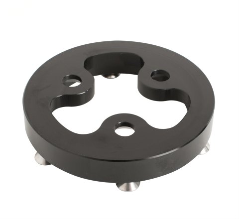 JOES Racing Products Momo Steering Wheel Hub Adapters 13411 Adapter, 6-bolt, Aluminum, Black Anodized, Kit thumbnail 1