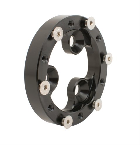 JOES Racing Products Momo Steering Wheel Hub Adapters 13411 Adapter, 6-bolt, Aluminum, Black Anodized, Kit thumbnail 3