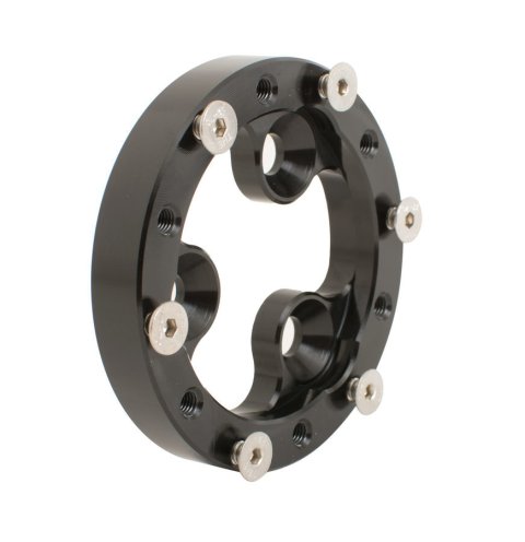 JOES Racing Products Momo Steering Wheel Hub Adapters 13411 Adapter, 6-bolt, Aluminum, Black Anodized, Kit thumbnail 4