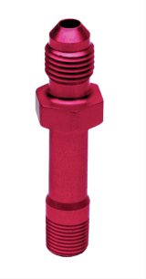 JOES Racing Products Oil Pressure Fittings 42800 Fitting, Adapter, AN to NPT, Straight, Aluminum, Red Anodized, 1/8 in. NPT, -4 AN, Each thumbnail 2