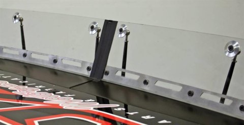 JOES Racing Products Spoiler Supports 12079 Support, Aluminum, Black Anodized, 9.00 in. Length, Each