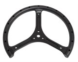 JOES Racing Products Quarter Midget Steering Wheels 13505-B Wheel, Midget, Aluminum, Black Anodized, 3-Spoke, No Dish, 11 in. Diameter, 3-Bolt Mount, Each thumbnail 1