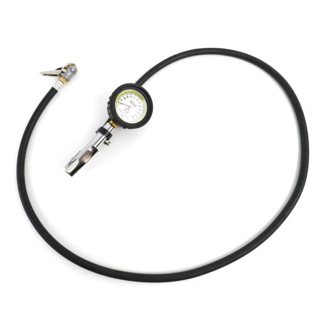 JOES Racing Products Pro Tire Gauges 32486 Pressure Gauge, Series, Remote Inflator, Glow-In-The-Dark, Analog, 0 - 60 psi, 2.50 in. Diameter, Each