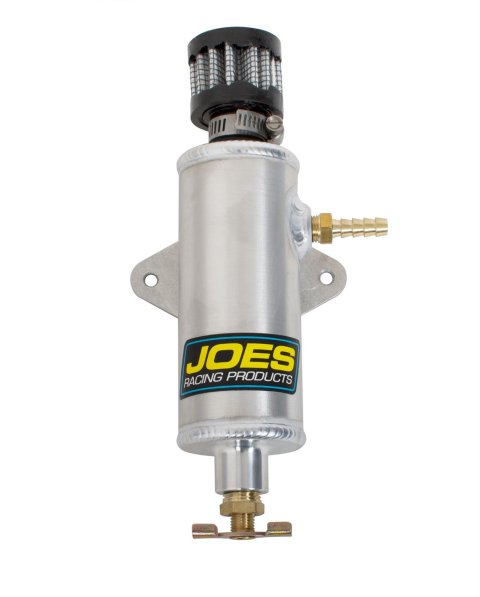 JOES Racing Products Vent Tanks 12318 Tank, Kart/Jr. Dragster, Round, Aluminum, Natural, 4.000 in. Length, 1/4 in. Hose Barb Inlet, Each thumbnail 4
