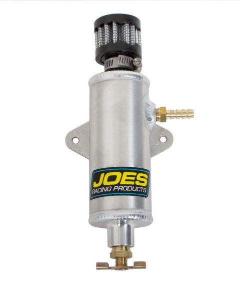 JOES Racing Products Vent Tanks 12318 Tank, Kart/Jr. Dragster, Round, Aluminum, Natural, 4.000 in. Length, 1/4 in. Hose Barb Inlet, Each thumbnail 5