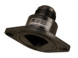 JOES Racing Products Water Neck Outlets 36000 Neck, Aluminum, Black Anodized, Straight Up, -16 AN Male Threads, 3/8 in. NPT Ports, Chevrolet, Each thumbnail 1