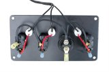 JOES Racing Products Switch Panels 46125 Panel, Dash Mount, Lighted, 4 Switches, Aluminum, Black, 6.625 in. Width, 3.500 in. Height, Kit thumbnail 2