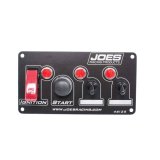 JOES Racing Products Switch Panels 46125 Panel, Dash Mount, Lighted, 4 Switches, Aluminum, Black, 6.625 in. Width, 3.500 in. Height, Kit thumbnail 4