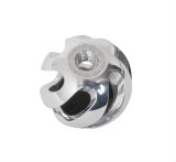 JOES Racing Products Lightweight Shift Knobs 16022 Knob, 3/8-16, Lightweight, Round, Polished 6061 Billet Aluminum, Slotted, Logo, Each thumbnail 2