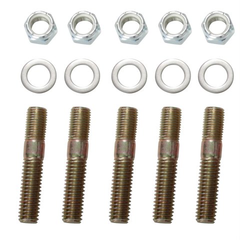 JOES Racing Products Wide 5 Drive Flange Stud Kits 25319 Axle Components, Kit, Flange, Steel, Zinc Finish, Gold Finish, includes Nyloc Nuts, Washers, Set of