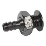 JOES Racing Products Radiator Overflow Fittings 34376 Fitting, Straight, Aluminum, Black Anodized, 7/16 in. Male Threads, 1/4 in. Hose Barb, Each thumbnail 3