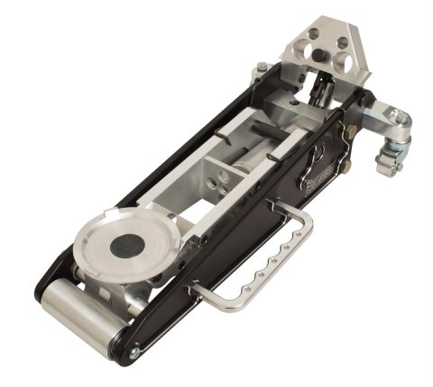 JOES Racing Products Pro 1 Race Jacks 55525 Floor Jack, Hydraulic, 1/2 ton, Aluminum, Black/Silver, 3.5 in. Minimum Lift Height, 17.5 in. Maximum Lift Height, Each