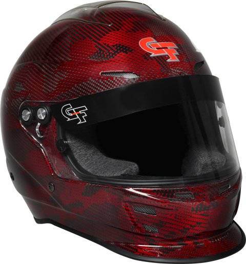 G-FORCE Nova Fusion SA2020 Helmets 16005XXLRD Helmet, Fusion, Full Face, Snell SA2020, Gloss Carbon Fiber Red, Clear Polycarbonate Shield, EPS Liner, Vented, XXLarge, Each thumbnail 4