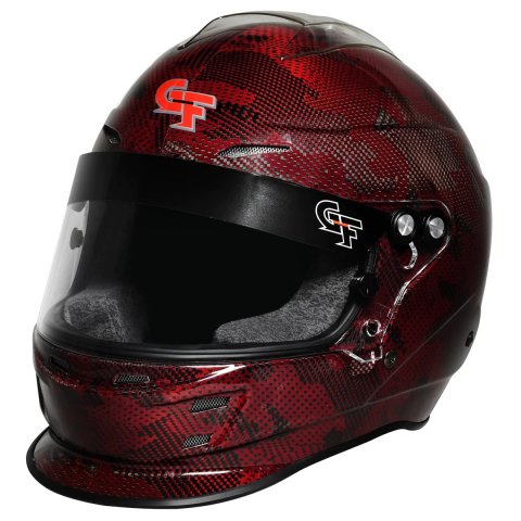 G-FORCE Nova Fusion SA2020 Helmets 16005XXLRD Helmet, Fusion, Full Face, Snell SA2020, Gloss Carbon Fiber Red, Clear Polycarbonate Shield, EPS Liner, Vented, XXLarge, Each thumbnail 6
