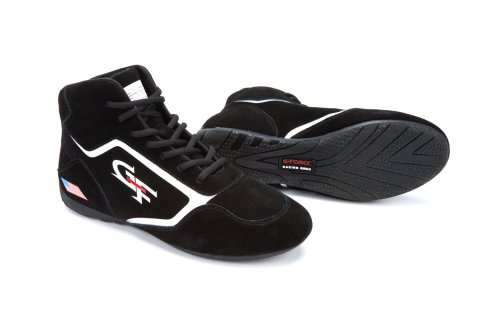 G-FORCE G-Limit Racing Shoes 44000065BK Driving Shoes, Mid-Top, Black, Suede/Leather, Men's Size 6 1/2, SFI 3.3/5, Pair thumbnail 2