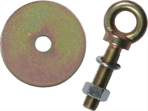 G-FORCE Seat Belt Eye Bolts 109L Mounting Hardware, Bolt, Nut, Washer, Steel, 1/2 in. Eye, 50mm Long, Each thumbnail 1