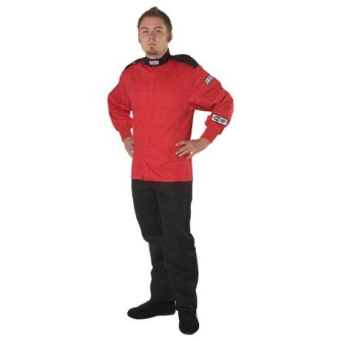 G-FORCE GF125 Driving Jackets 4126CSMRD Jacket, GF125, Single Layer, Pyrovatex, Red, SFI 3.2A/1, Youth's Small, Each thumbnail 2