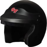G-FORCE GF1 SA2020 Helmets 13002LRGBK Helmet, GF1, Open Face, Snell SA2020, Gloss Black, Tinted Visor, EPS Liner, Non-Vented, Large, Each thumbnail 2