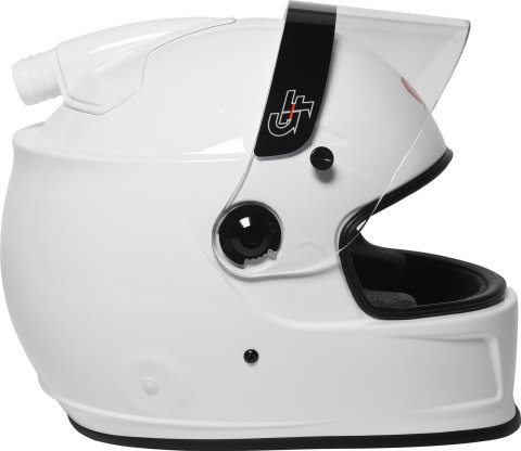 G-FORCE REVO AIR SA2020 Helmets 13008SMLWH Helmet, AIR, Full Face, Snell SA2020, Gloss White, Clear Polycarbonate Shield, EPS Liner, Vented, Small, Each thumbnail 2
