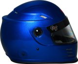 G-FORCE REVO FLASH SA2020 Helmets 13004LRGBU Helmet, FLASH, Full Face, Snell SA2020, Gloss Blue Flake, Clear Polycarbonate Shield, EPS Liner, Vented, Large, Each thumbnail 2