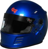 G-FORCE REVO FLASH SA2020 Helmets 13004LRGBU Helmet, FLASH, Full Face, Snell SA2020, Gloss Blue Flake, Clear Polycarbonate Shield, EPS Liner, Vented, Large, Each thumbnail 4