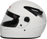G-FORCE Rift AIR SA2020 Helmets 13016XSMWH Helmets, AIR, Full Face, Snell SA2020, Lightweight Fiberglass, Clear Polycarbonate Shield, EPS Liner, Vented, White, Gloss, X-Small, Each thumbnail 4