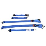 G-FORCE Latch and Link Individual Shoulder 5-Point Harness 6000BU Harness, Complete, Latch, Individual-Type, Bolt-In, Floor/Roll Bar Mount, Blue, Each thumbnail 1