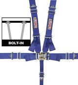 G-FORCE Latch and Link Individual Shoulder 5-Point Harness 6000BU Harness, Complete, Latch, Individual-Type, Bolt-In, Floor/Roll Bar Mount, Blue, Each thumbnail 3