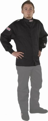 G-FORCE GF125 Driving Jackets 4126MEDBK Jacket, GF125, Single Layer, Pyrovatex, Medium, Black, Each thumbnail 1