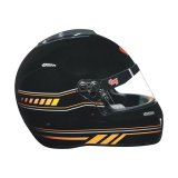 G-FORCE Nighthawk Graphic Helmets 14102XLGB2 Helmet, Nighthawk, Full Face, Snell SA2020, Black/Orange, Clear Polycarbonate Shield, EPS Liner, Vented, X-Large, Each thumbnail 2