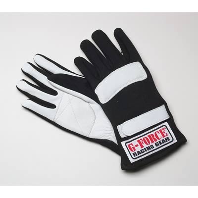 G-FORCE GF G5 RaceGrip Gloves 4101SMLBK Driving Gloves, RaceGrip, 2 Layers, Leather/Nomex®, Black, SFI 3.3/5, Small, Pair thumbnail 2