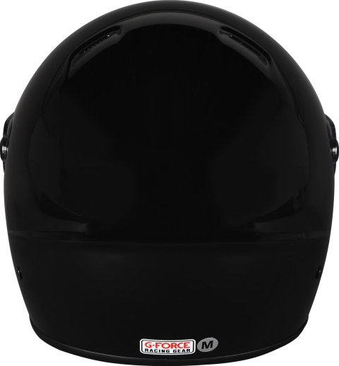 G-FORCE Rift SA2020 Helmets 13010MEDBK Helmet, Rift, Full Face, Snell SA2020, Gloss Black, Clear Polycarbonate Shield, EPS Liner, Vented, Medium, Each thumbnail 2
