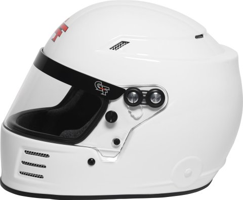 G-FORCE Rookie SFI 24.1 Helmets 3419WH Helmet, Rookie, Full Face, 24.1, Gloss White, Clear Polycarbonate Shield, EPS Liner, Vented, Youth Large, Each thumbnail 2