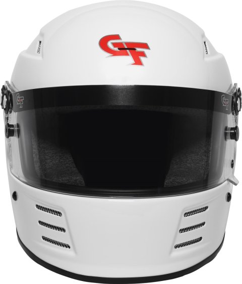 G-FORCE Rookie SFI 24.1 Helmets 3419WH Helmet, Rookie, Full Face, 24.1, Gloss White, Clear Polycarbonate Shield, EPS Liner, Vented, Youth Large, Each thumbnail 3