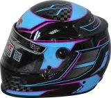G-FORCE REVO Graphics SA2020 Helmets 13005LRGBU Helmet, Graphics, Full Face, Snell SA2020, Black/Blue, Clear Polycarbonate Shield, EPS Liner, Vented, Large, Each thumbnail 1