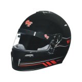 G-FORCE Nighthawk Graphic Helmets 14102XXLB1 Helmet, Nighthawk, Full Face, Snell SA2020, Black/Red, Clear Polycarbonate Shield, EPS Liner, Vented, 2X-Large, Each thumbnail 2