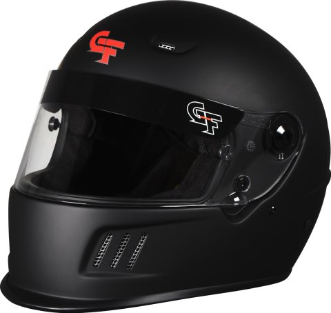 G-FORCE Rift SA2020 Helmets 13010XSMMB Helmet, Rift, Full Face, Snell SA2020, Matte Black, Clear Polycarbonate Shield, EPS Liner, Vented, X-Small, Each thumbnail 1