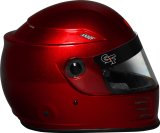 G-FORCE REVO FLASH SA2020 Helmets 13004MEDRD Helmet, FLASH, Full Face, Snell SA2020, Gloss Red Flake, Clear Polycarbonate Shield, EPS Liner, Vented, Medium, Each thumbnail 1