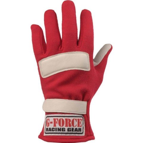 G-FORCE GF G5 RaceGrip Gloves 4101LRGRD Driving Gloves, RaceGrip, 2 Layers, Leather/Nomex®, Red, SFI 3.3/5, Large, Pair thumbnail 2