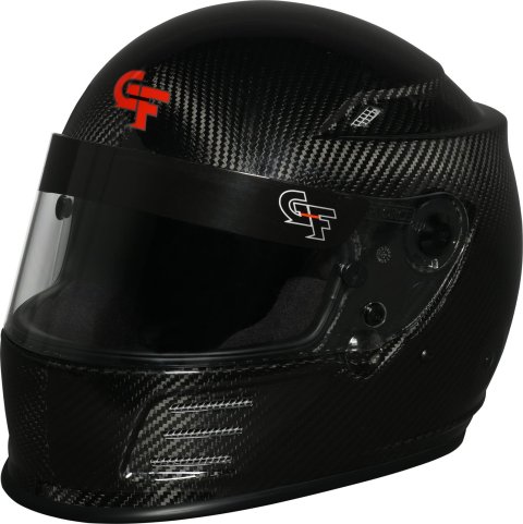 G-FORCE REVO CARBON SA2020 Helmets 13006SMLBK Helmet, CARBON, Full Face, Snell SA2020, Carbon Fiber, Clear Polycarbonate Shield, EPS Liner, Vented, Small, Each thumbnail 2