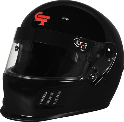 G-FORCE Rift SA2020 Helmets 13010LRGBK Helmet, Rift, Full Face, Snell SA2020, Gloss Black, Clear Polycarbonate Shield, EPS Liner, Vented, Large, Each