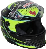 G-FORCE REVO Graphics SA2020 Helmets 13005LRGYL Helmet, Graphics, Full Face, Snell SA2020, Black/Yellow, Clear Polycarbonate Shield, EPS Liner, Vented, Large, Each thumbnail 7
