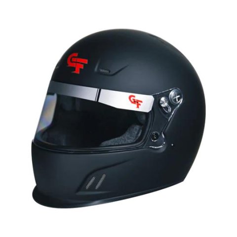 G-FORCE Rookie CMR Karting Helmets 13400SMLMB Helmet, CMR, Full Face, Matte Black, Clear Polycarbonate Shield, EPS Liner, Vented, Youth Small, Each