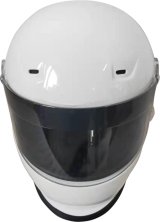 G-FORCE Rookie CMR Karting Helmets 13400SMLWH Helmet, CMR, Full Face, Gloss White, Clear Polycarbonate Shield, EPS Liner, Vented, Youth Small, Each thumbnail 6