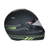 G-FORCE Nighthawk Graphic Helmets 14102XLGM1 Helmet, Nighthawk, Full Face, Snell SA2020, Matte Black/Green, Clear Polycarbonate Shield, EPS Liner, Vented, X-Large, Each thumbnail 2
