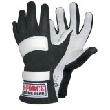 G-FORCE GF G5 RaceGrip Gloves 4101XXLBK Driving Gloves, RaceGrip, 2 Layers, Leather/Nomex®, Black, SFI 3.3/5, 2X-Large, Pair thumbnail 3